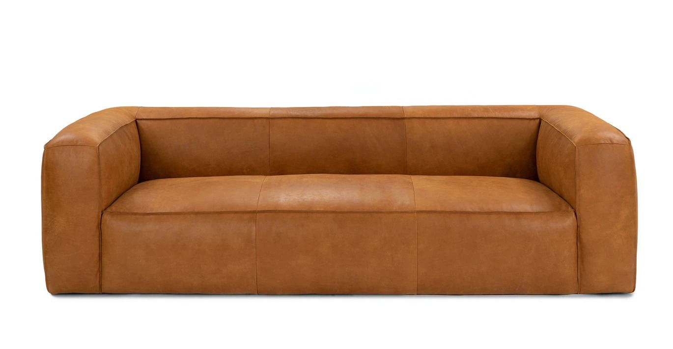 Cigar Rawhide Tan Sofa thumbnail 3