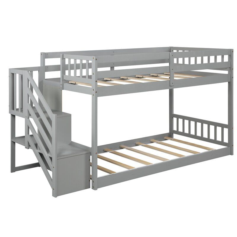 Pols Twin over Twin Bed with Shelf thumbnail 3