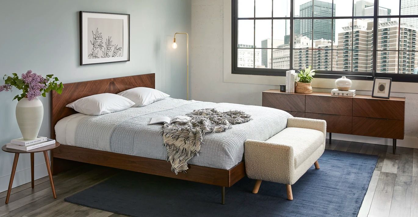Nera Walnut Bed-King thumbnail 2
