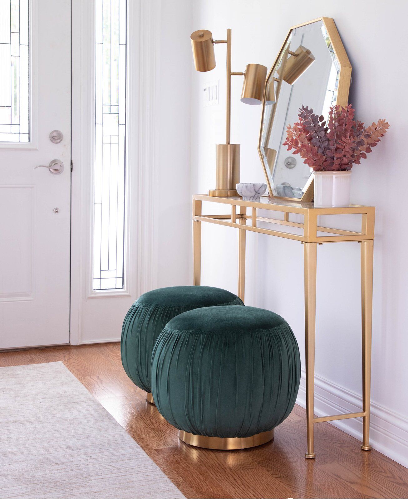 Patrica Ruched Pouf thumbnail 4
