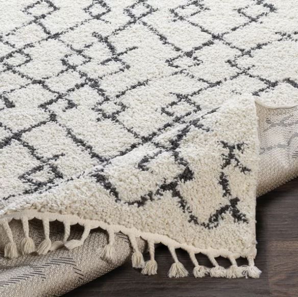 Joaquin Power Loom Cream Charcoal Rug thumbnail 3