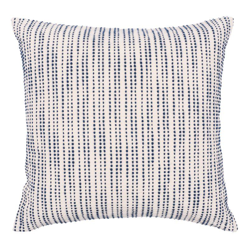 Textured Dot Blue Throw Pillow — view 1
