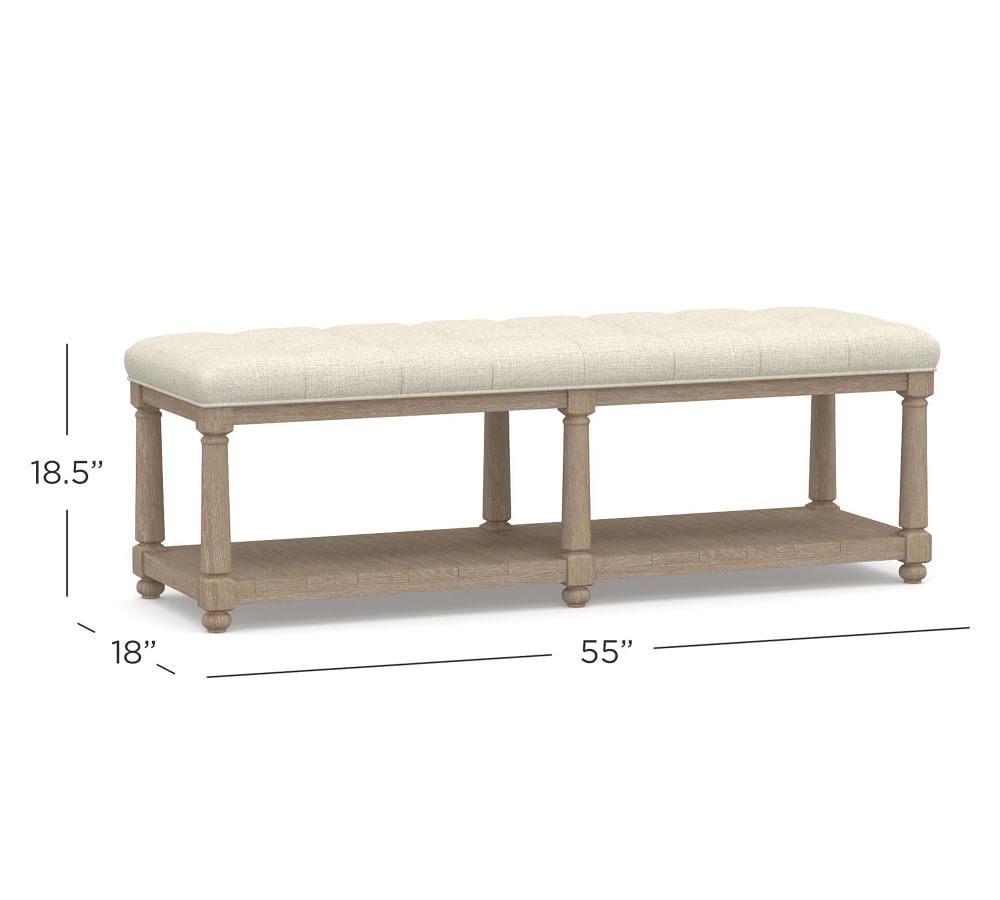 Berlin Tufted Bench thumbnail 4