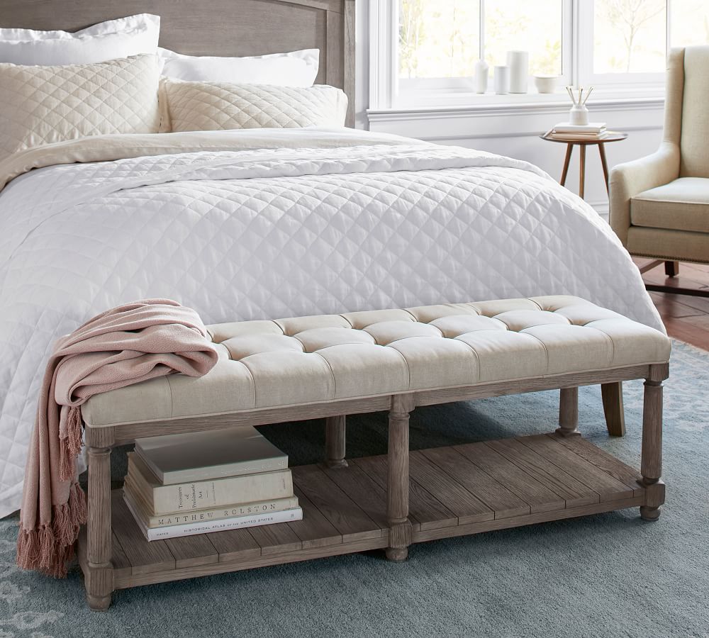 Berlin Tufted Bench thumbnail 5