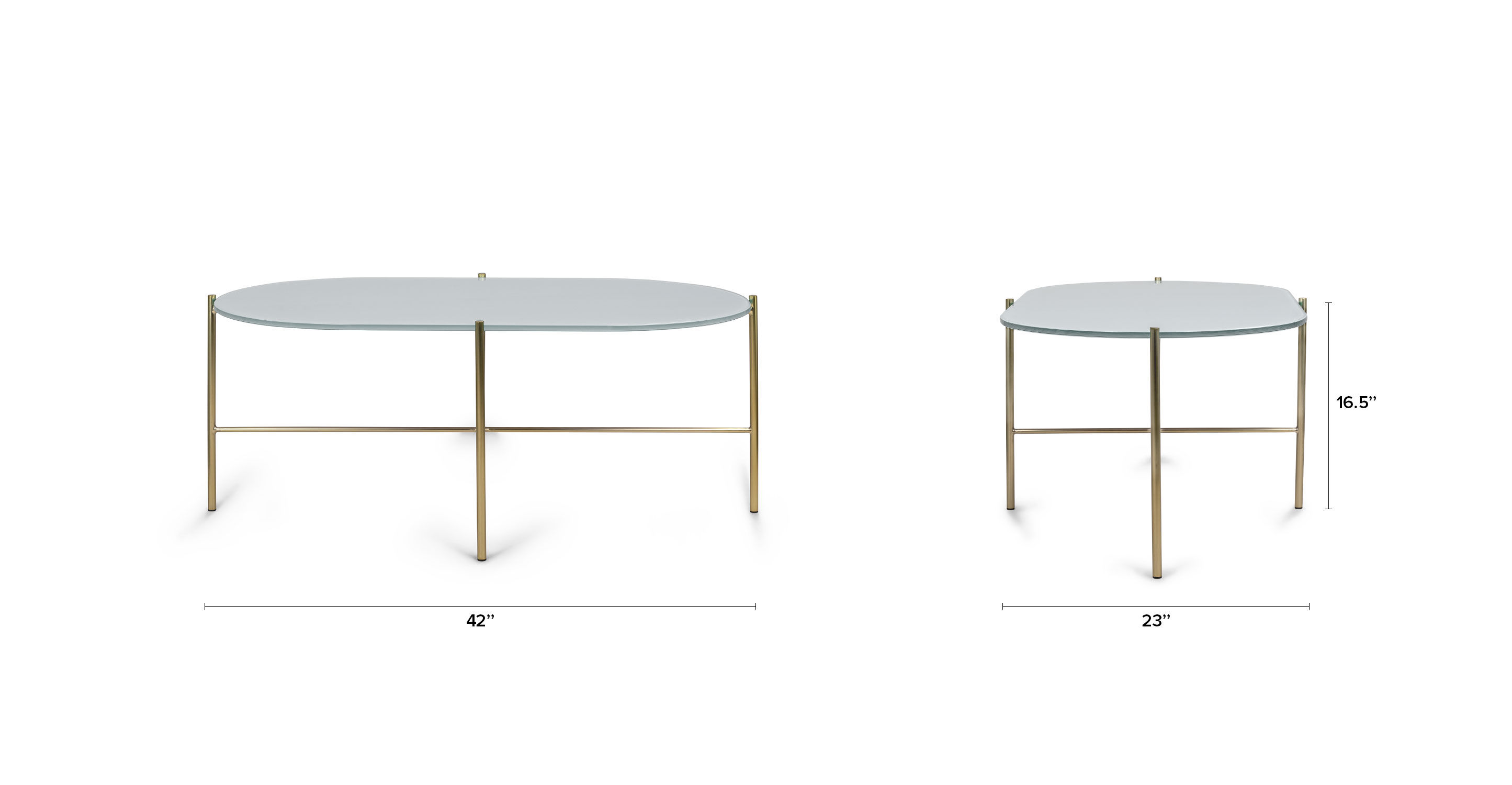 Silicus Light Gray Oblong Coffee Table thumbnail 6