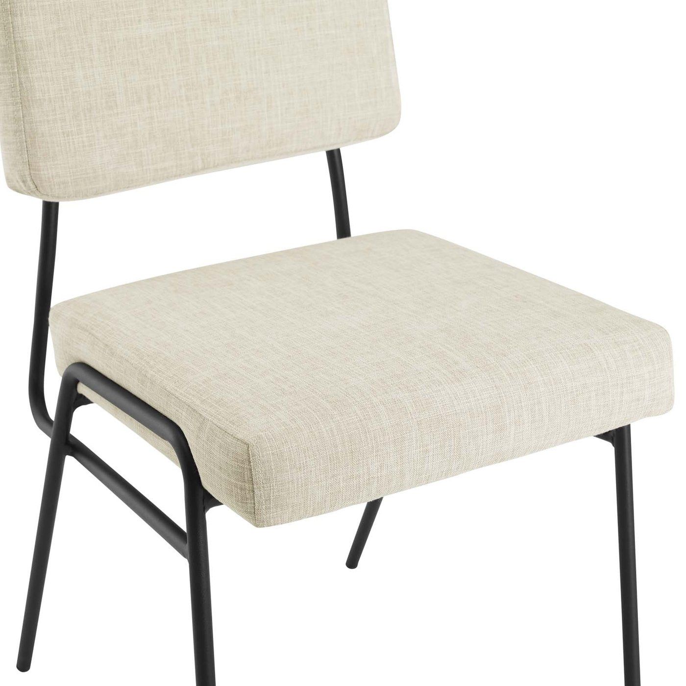 Raf Fabric Dining Chair - Beige thumbnail 5