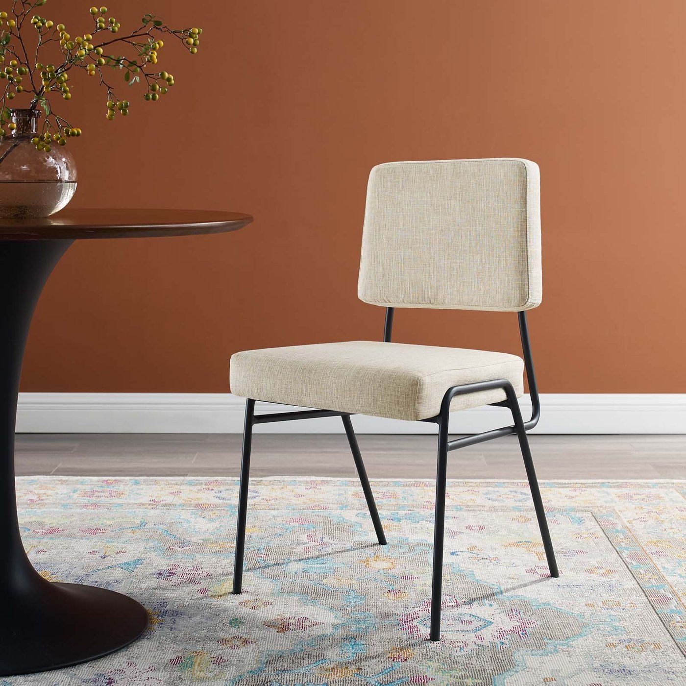Raf Fabric Dining Chair - Beige thumbnail 7