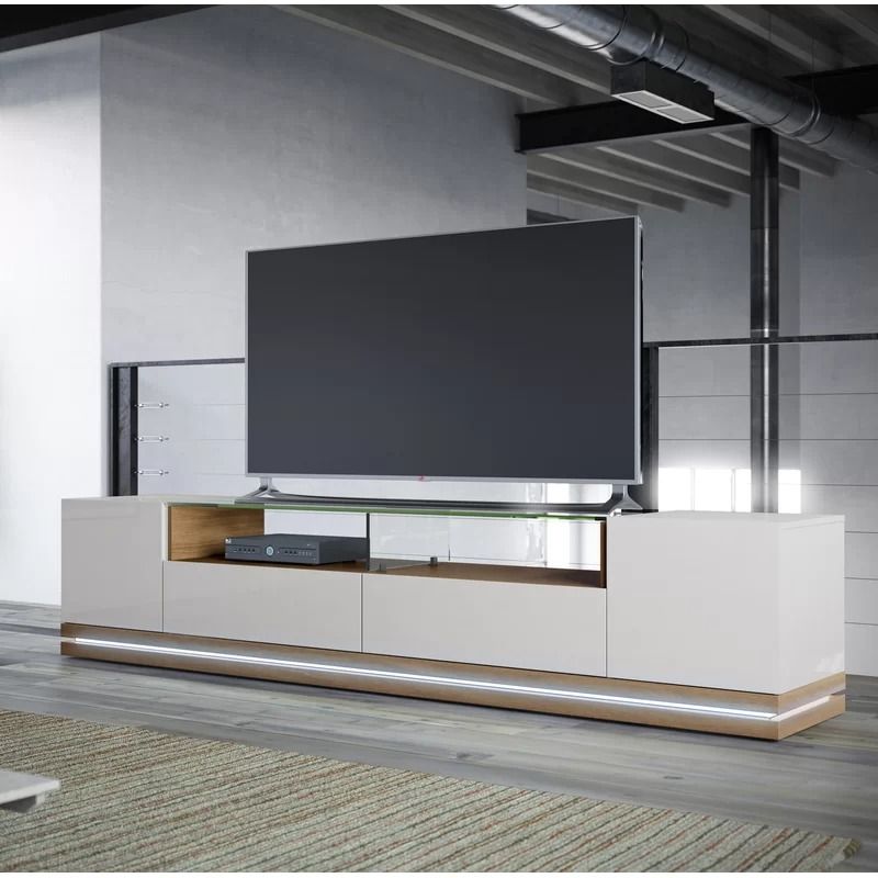 Maple Cream / Off White Graidy TV Stand for TVs up to 70"
 thumbnail 2