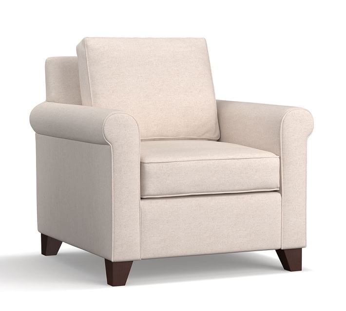 Cameron Roll Arm Upholstered Armchair thumbnail 3