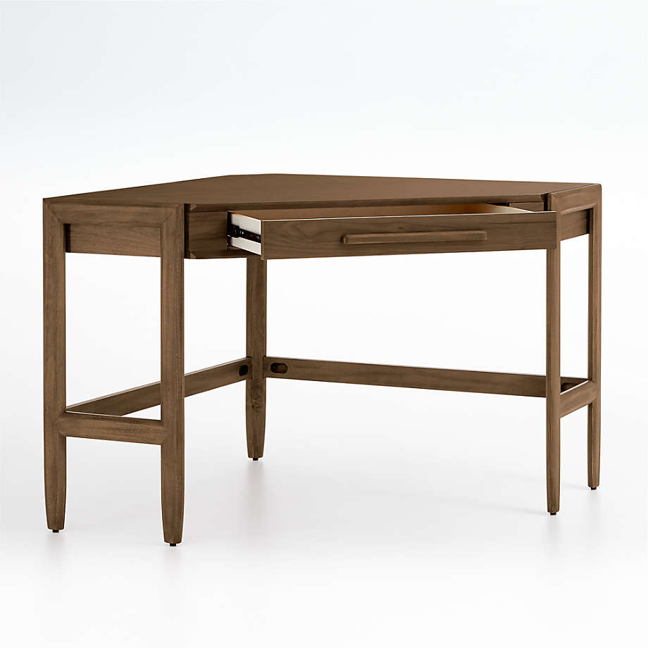 Tate Walnut Corner Desk with Power thumbnail 5