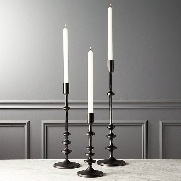 Allis Black Taper Candle Holder thumbnail 2