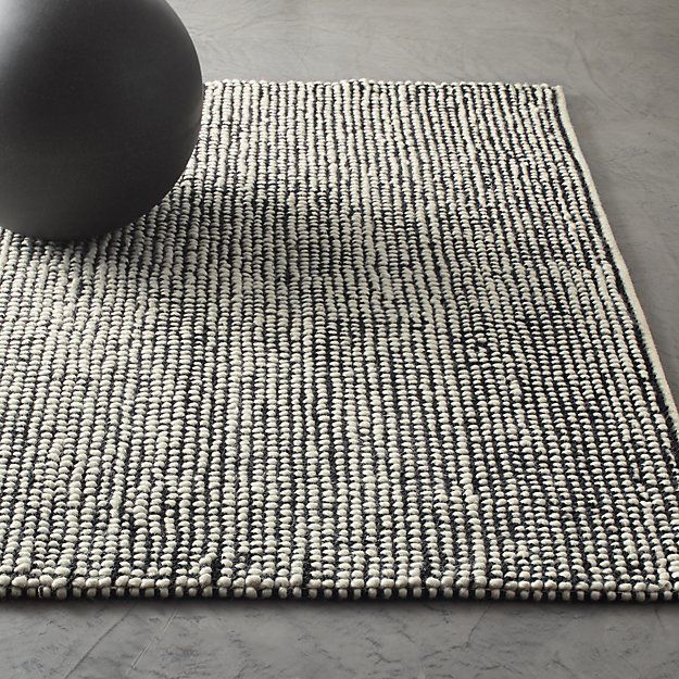 Loomis Black And White Loop Rug-8'x10' thumbnail 3