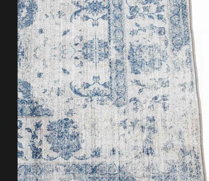 Abye Oriental Flatweave Blue Area Rug thumbnail 3