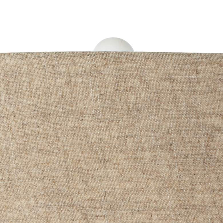 Cosgrove Round White Ceramic Modern Table Lamp thumbnail 3
