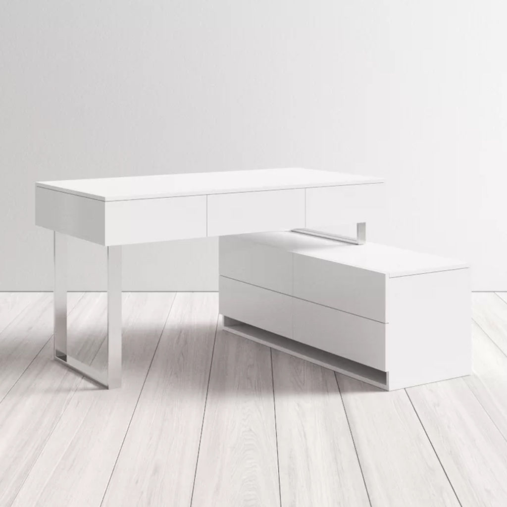 Mayes L-Shape Desk with Hutch thumbnail 2