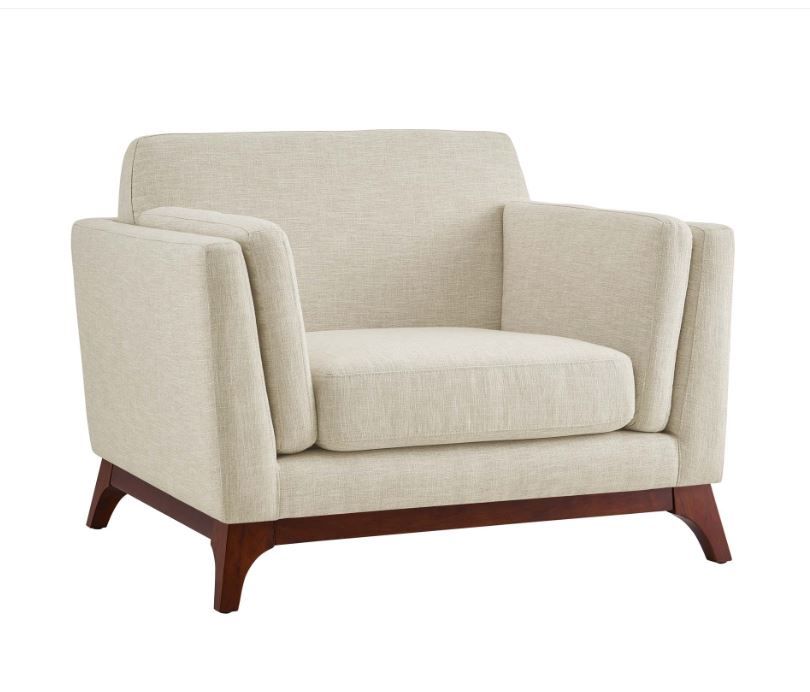 Naccah Upholstered Fabric Armchair thumbnail 3