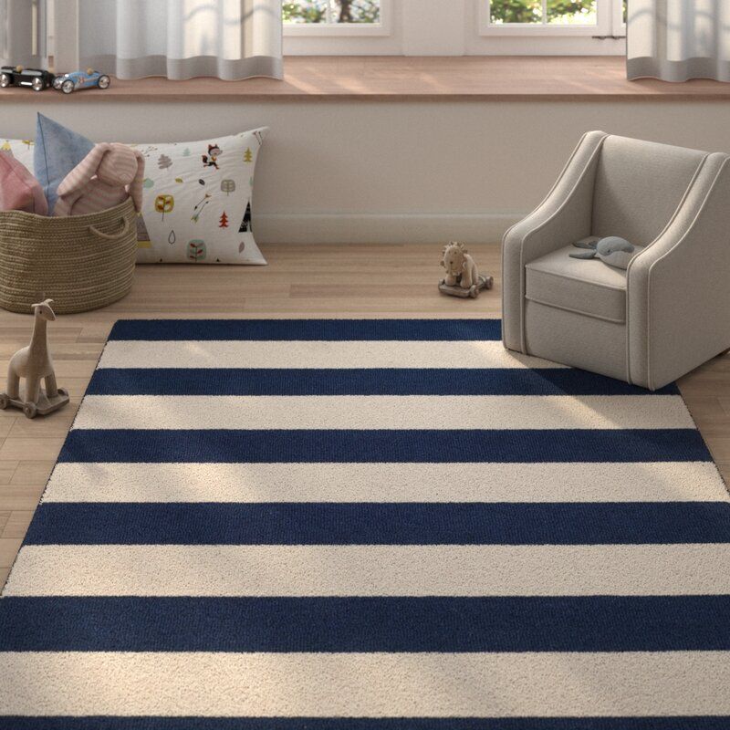 Claro Striped Handmade Area Rug-8'x10' thumbnail 4