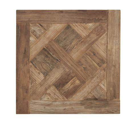 Parquet Square Reclaimed Wood Coffee Table thumbnail 2