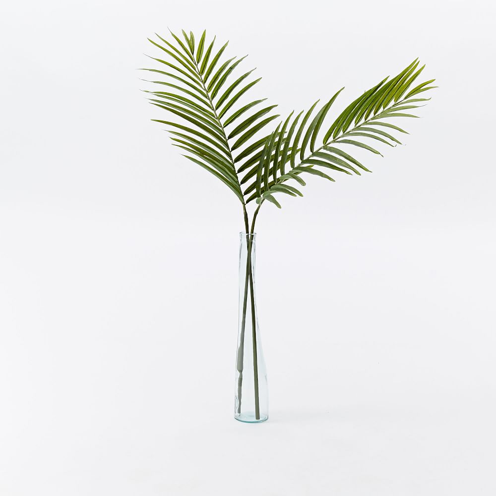 Faux Green Palm Plant Leaf Branch thumbnail 2