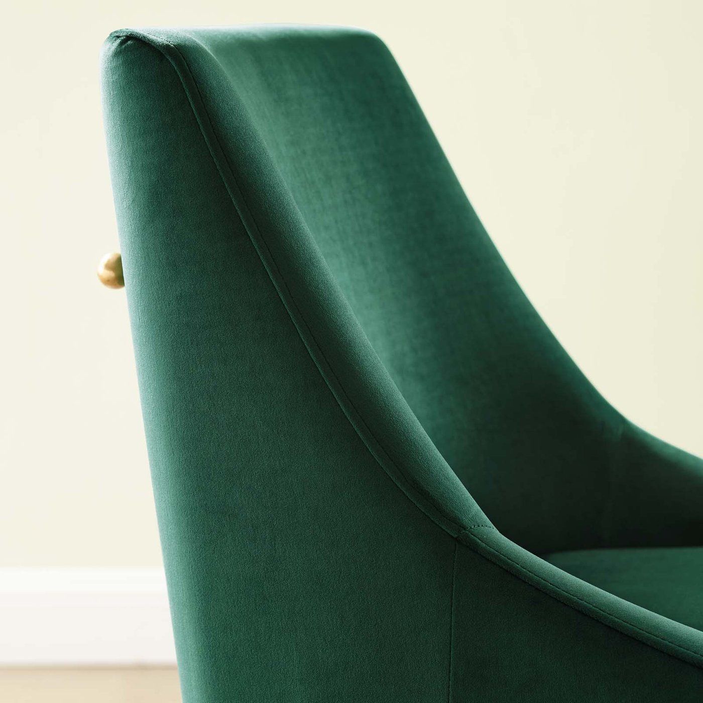 Discern Upholstered Performance Velvet Dining Chair thumbnail 5