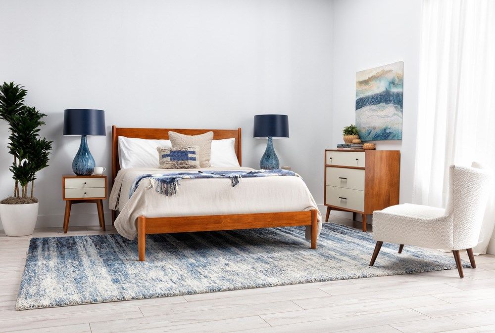 Alton Cherry Platform Bed-Queen thumbnail 3