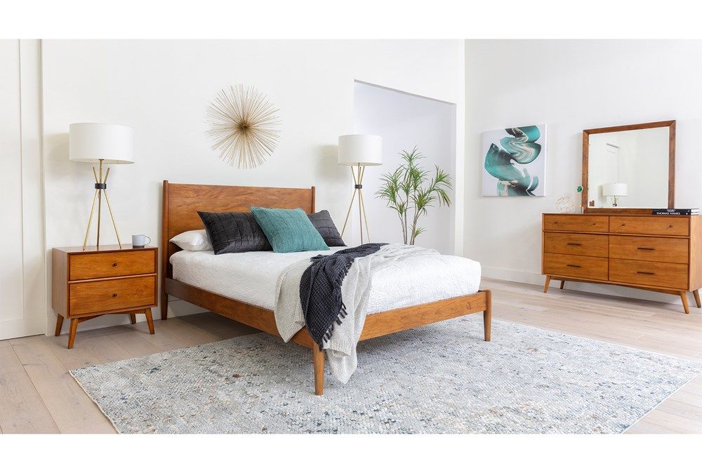 Alton Cherry Platform Bed-Queen thumbnail 4