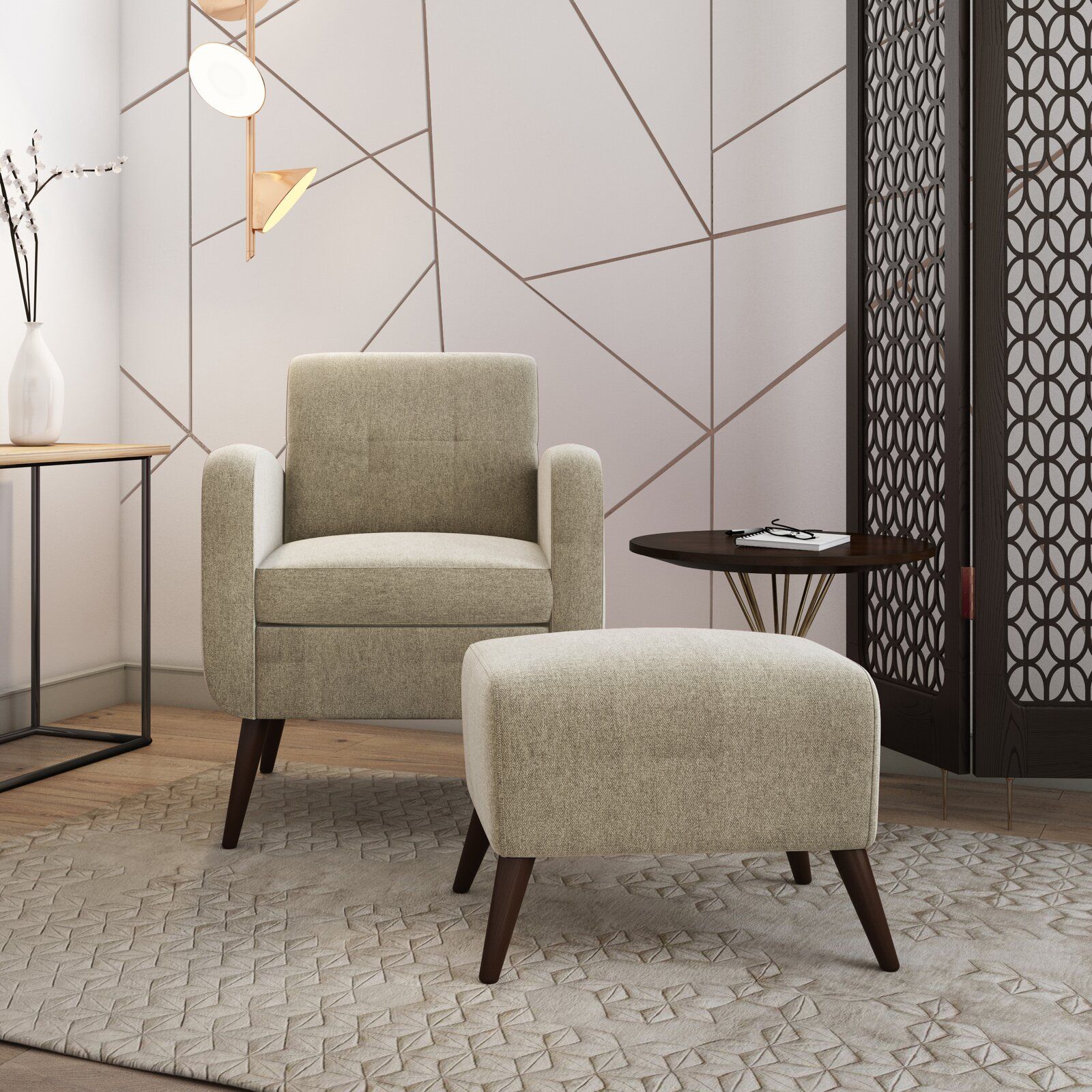 Joetta Armchair and Ottoman 2 thumbnail 5