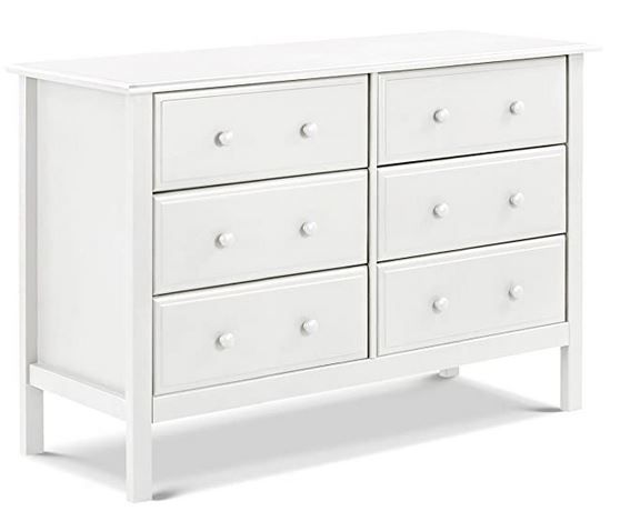  Davinci Jayden 6-Drawer Double Wide Dresser in White  thumbnail 2