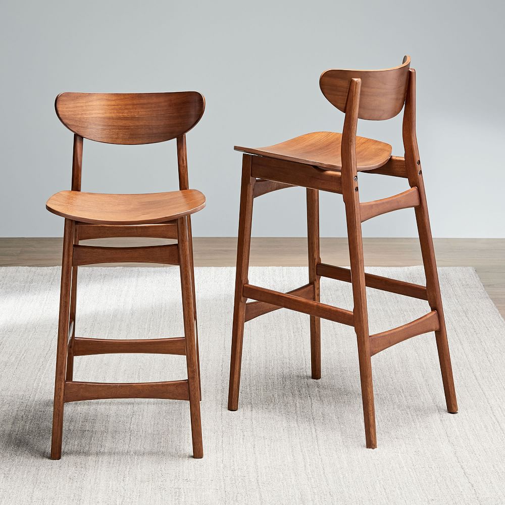 Classic Cafe Walnut Bar and Counter Stools thumbnail 9