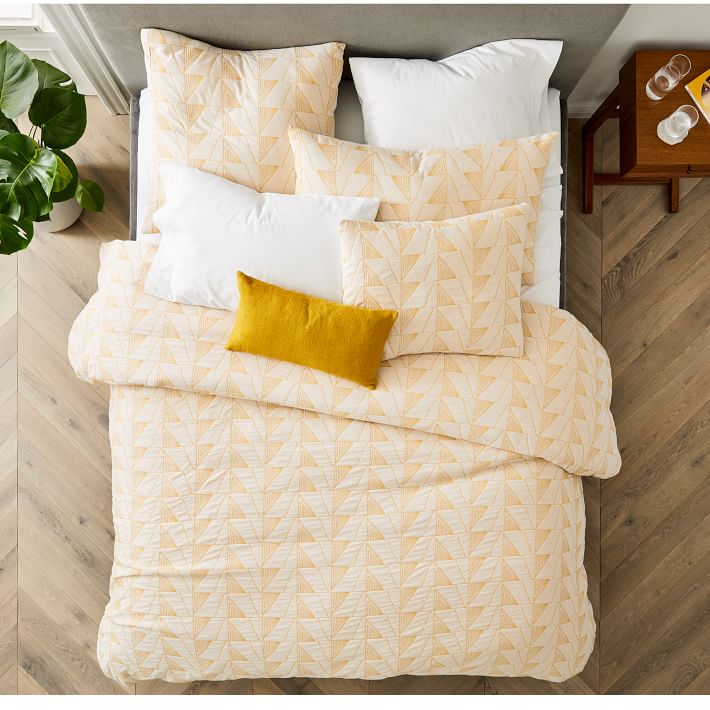 Organic Textural Linework Duvet  King CalKing  thumbnail 2