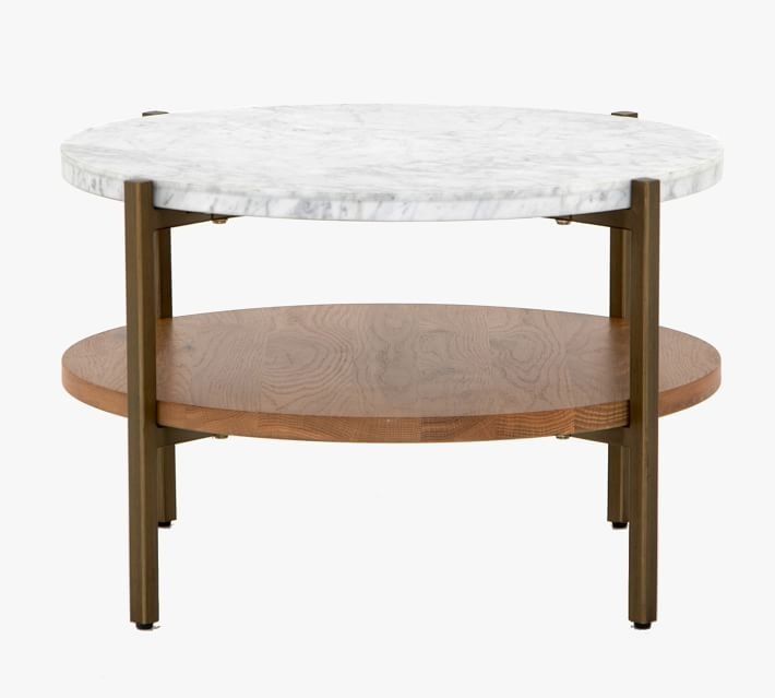 Modern Round Marble Coffee Table thumbnail 2