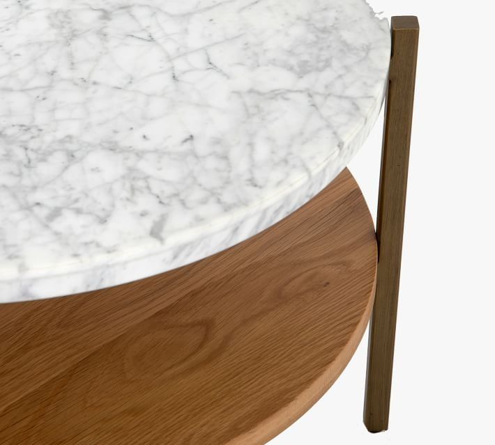 Modern Round Marble Coffee Table thumbnail 3