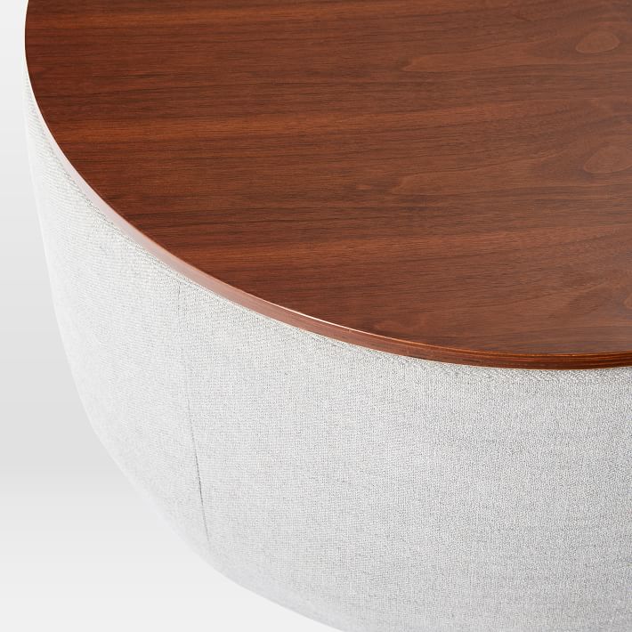 Upholstered Base Storage Ottoman thumbnail 2