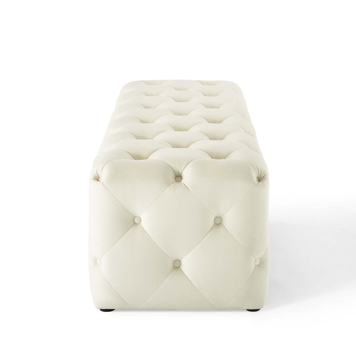 Amour Tufted Button Entryway Performance Velvet Bench thumbnail 2