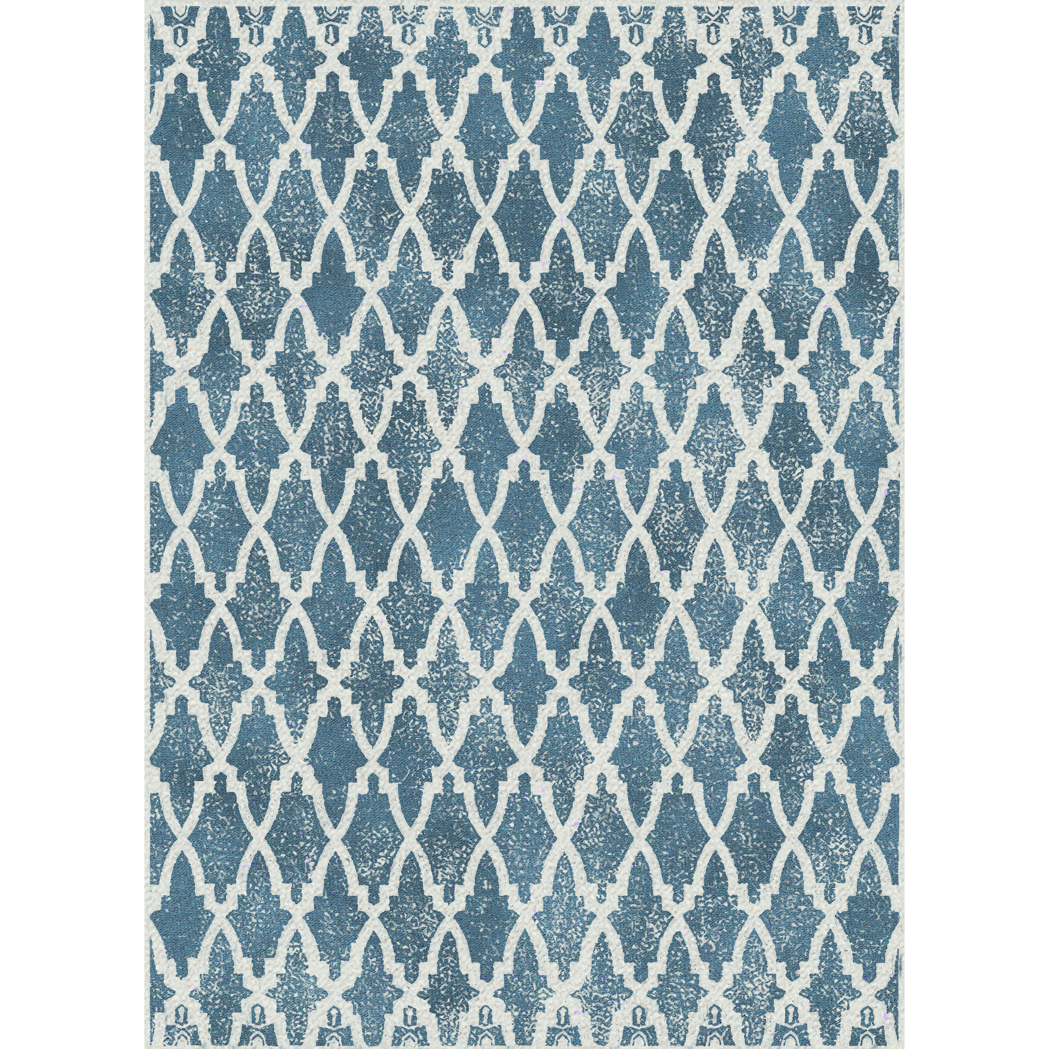 Soraya Trellis Blue Rug-6'x9' thumbnail 4