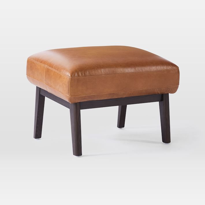 Ryder Leather Ottoman thumbnail 3