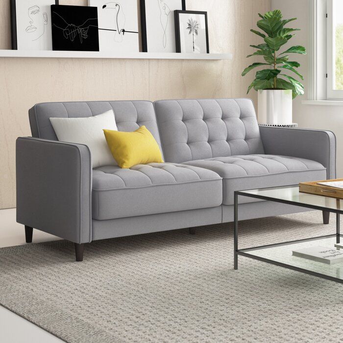 Pepperell 72 Square Arm Sofa Bed thumbnail 5