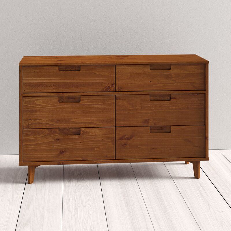 Stephenson Groove 6 Drawer Double Dresser thumbnail 2