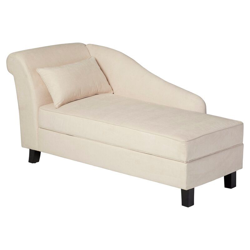 Verona One Left Arm Chaise Recessed Arms Chaise Lounge with Storage thumbnail 2