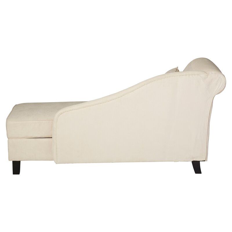 Verona One Left Arm Chaise Recessed Arms Chaise Lounge with Storage thumbnail 3