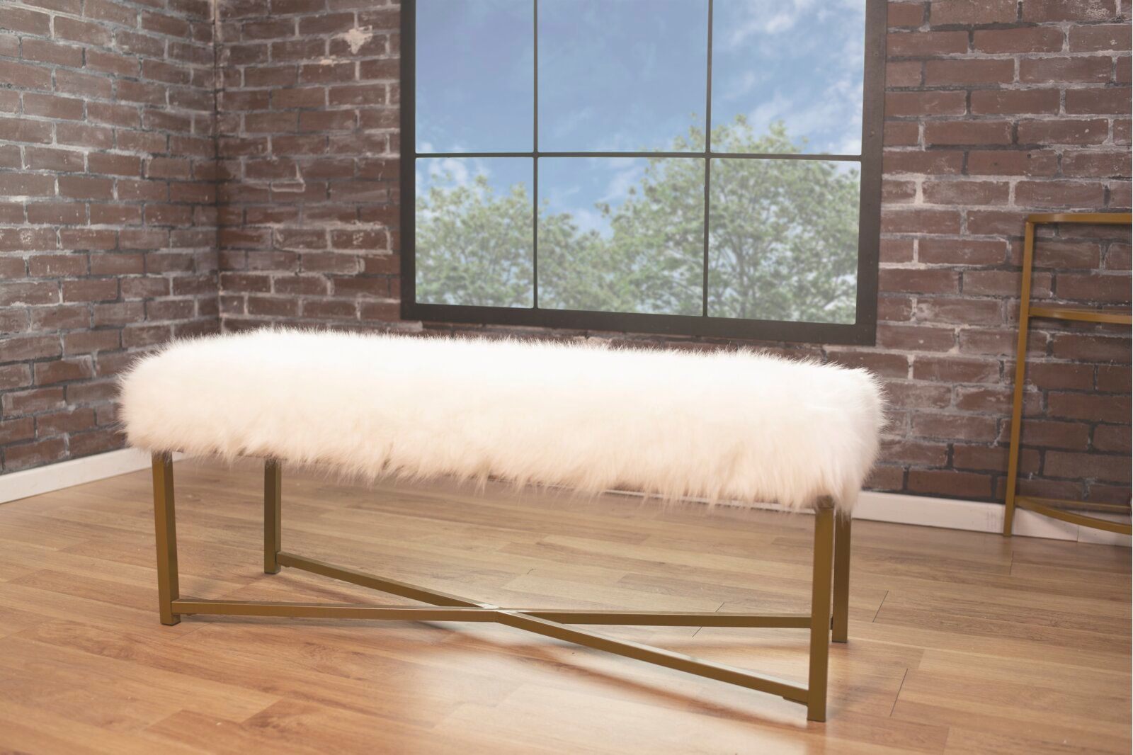 Farley Fabric Upholstered Bench thumbnail 6