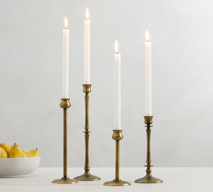 Booker Brass Candlesticks  Set of 4 thumbnail 3