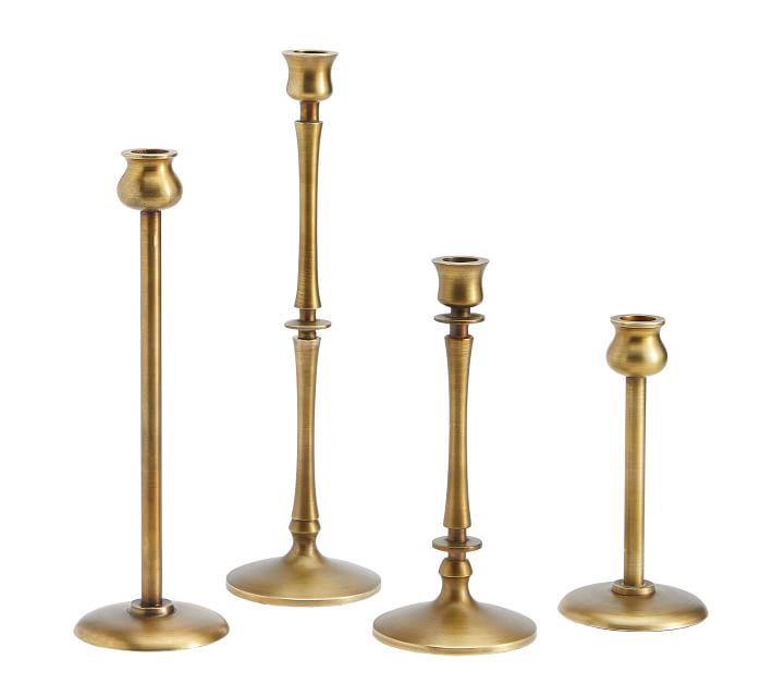 Booker Brass Candlesticks  Set of 4 thumbnail 4