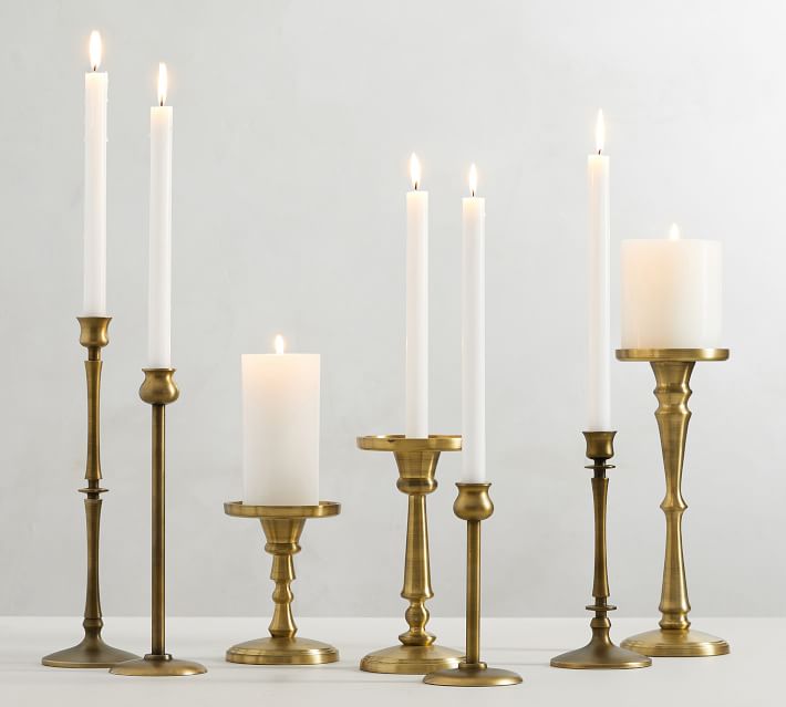 Booker Candlesticks - Brass - Set of 4 thumbnail 2