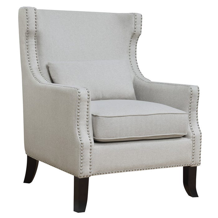 Taupe Wing Chair thumbnail 2
