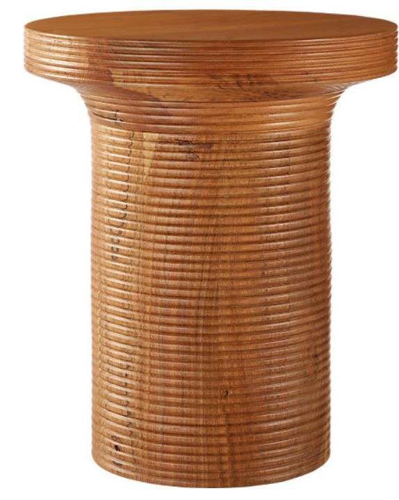 TRILL ROUND WOOD SIDE TABLE thumbnail 2