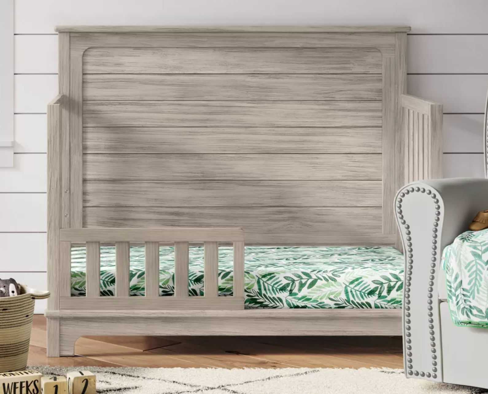 Simmons® Kids Monterey Guardrail- Rustic White thumbnail 2