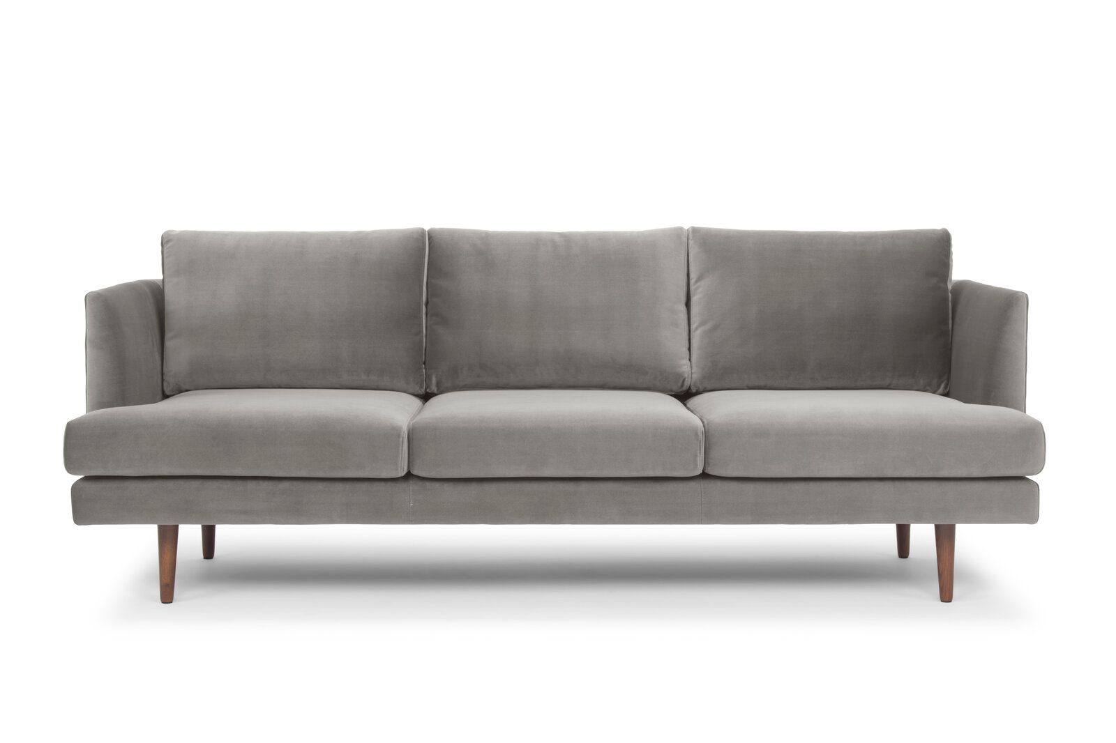 Norah Velvet 84 Recessed Arms Sofa thumbnail 3