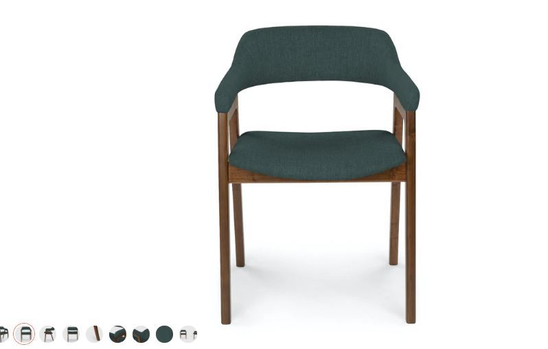Savis Brunswick Green Dining Chair thumbnail 2