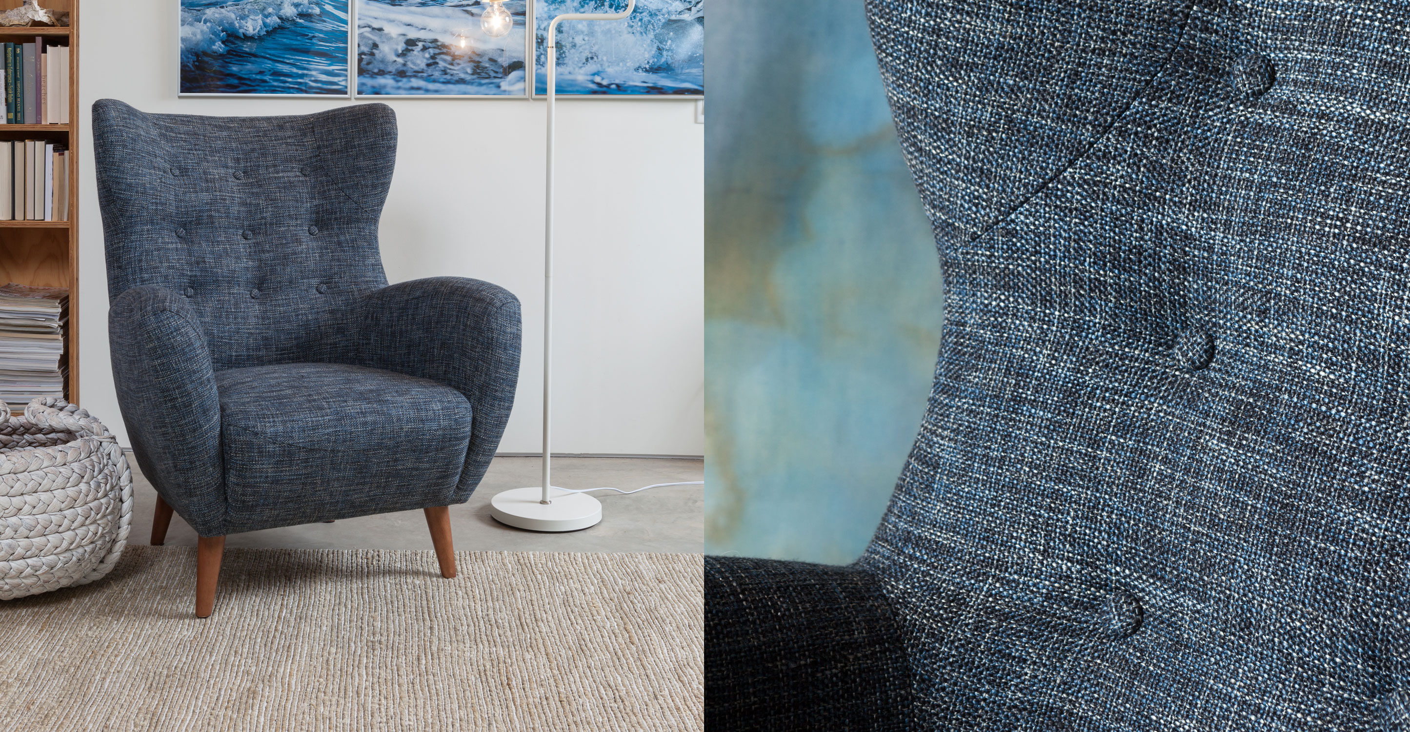 Mod Blue Berry Armchair thumbnail 9